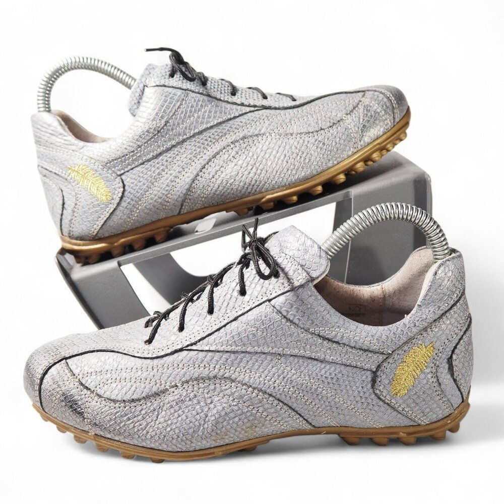 Henry &‎ Magda Animal Snake Print Performance Golf Shoes Women's 6/37 Grey